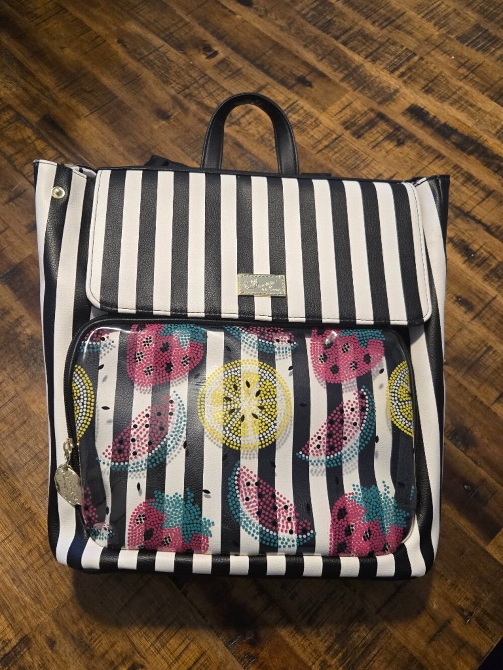 Luv Betsey by Betsey Johnson Striped Backpack